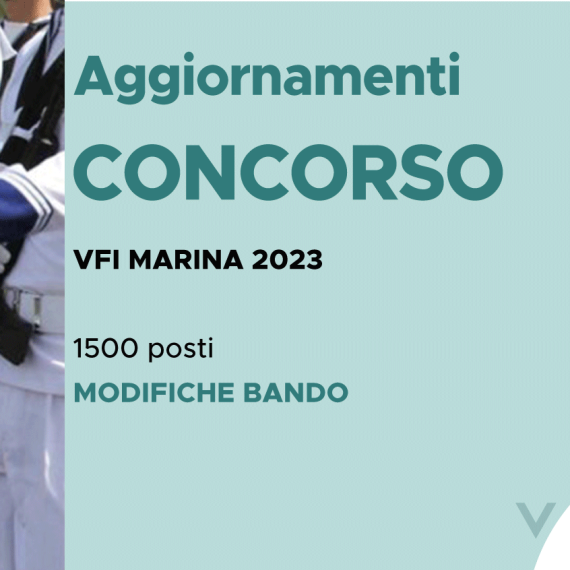 CONCORSO 1500 VFI MARINA 2023 – MODIFICA BANDO