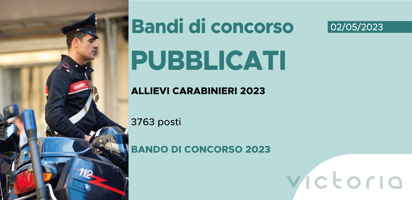 Concorso 3763 Allievi Carabinieri 2023 aperto ai civili Formazione