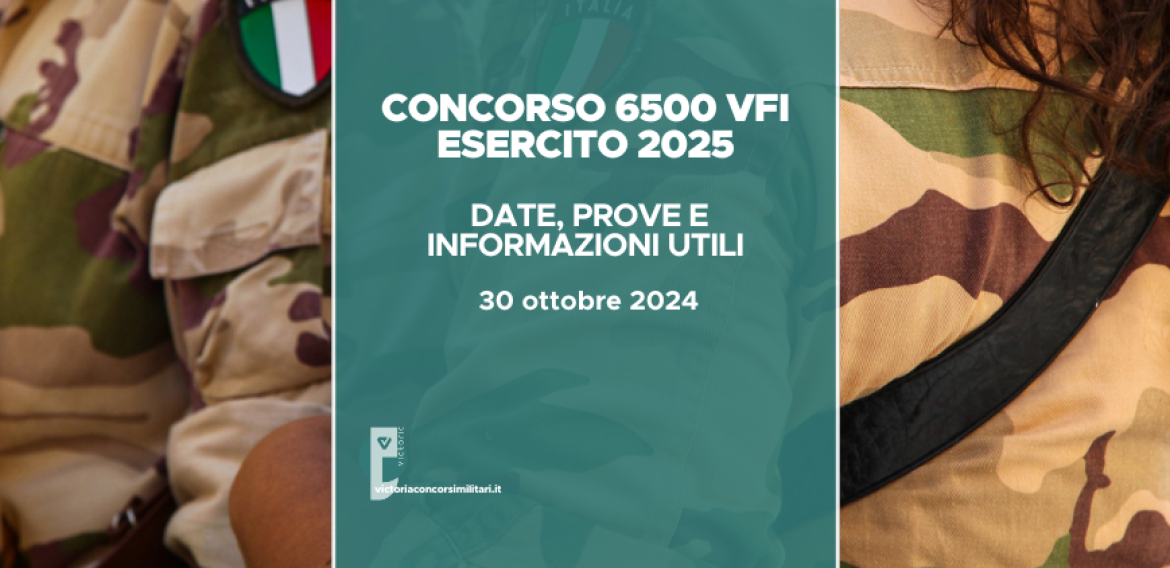 Concorso 6500 VFI Esercito 2025