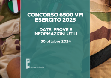 Concorso 6500 VFI Esercito 2025