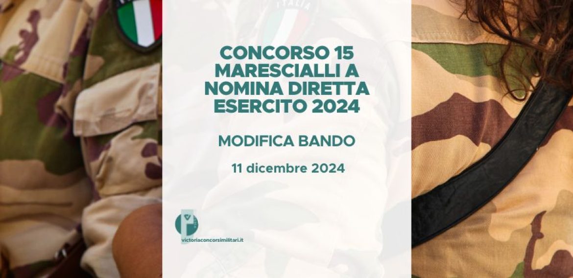 Concorso 6500 VFI Esercito 2024 – Graduatoria 1 Blocco: Avviati a Selezione